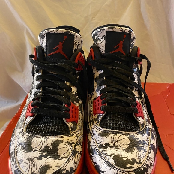 The Air Jordan 4 Retro Tattoo sneakers size 13 like new - Picture 8 of 14